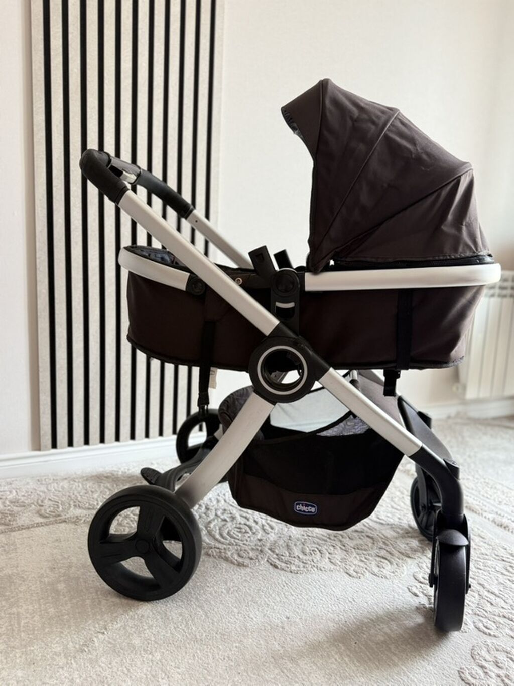 Chicco Urban uşaq arabası - 2-in-1 sistem: beşik tipli carrycot — Mallar, Bakı (2)