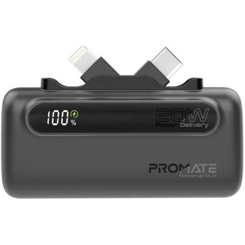 Power Bank Promate PowerUp-Duo 5000 mAh Black — Bakı
