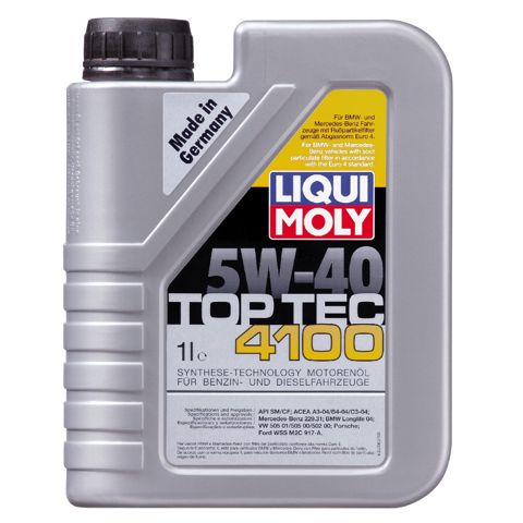 Mühərrik yağı Liqui Moly Top Tec 4100 5W-40 3700/7500 — Bakı