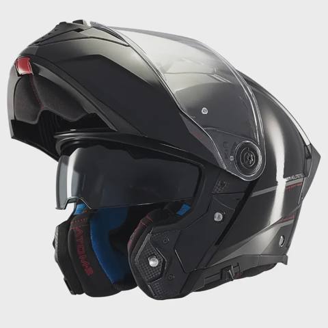 Dəbilqə MT Helmets Atom 2 SV Solid A1 Gloss Black, XL (13350000117) — Motorcycle gear