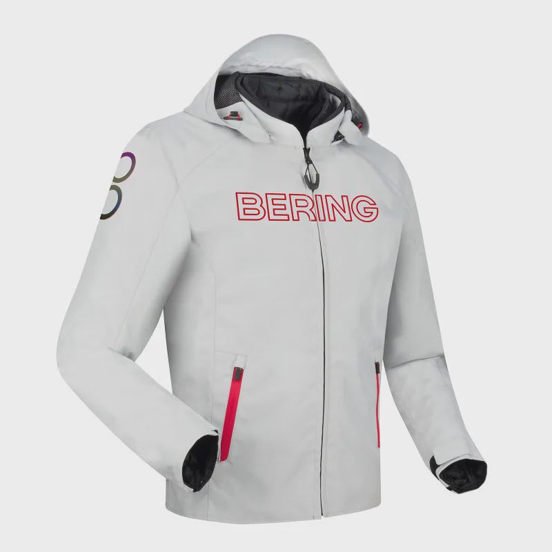 Gödəkçə berıng blouson warwıck grıs claır/rouge (XXL) — Motosiklet geyimi, Bakı