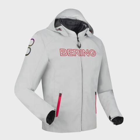 Gödəkçə berıng blouson warwıck grıs claır/rouge (XXL) — მოტოეკიპირება