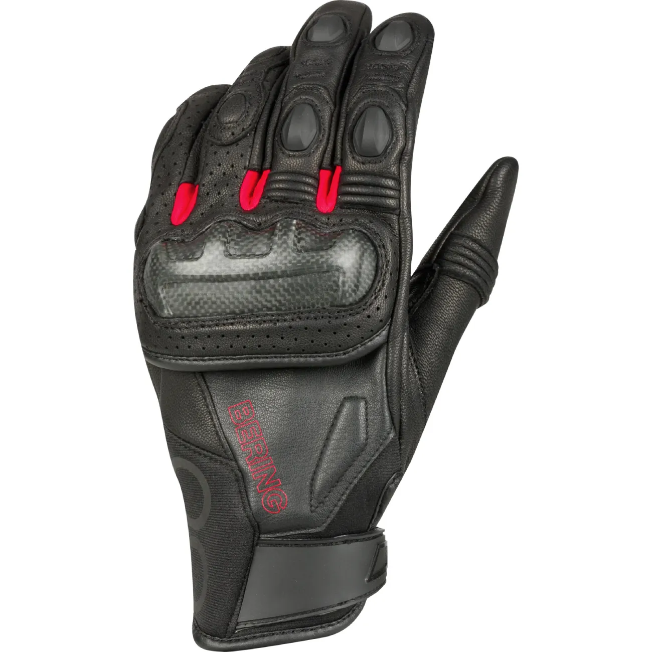 Əlcək berıng gloves gant radıal noır/rouge (T9) — Мотоэкипировка