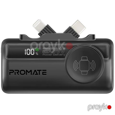 Power Bank Promate PowerUp-Trio 5000 mAh Black — Bakı