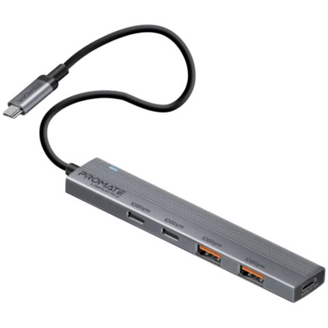 USB Hub Promate USB Type-C Lıtehub-pro Grey — Bakı