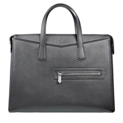 Əl çantası Vertu Mens Black Briefcase Leather Bag HB-MR-N01-014-HW