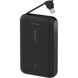 Power Bank Belkin 10000 mAh PD20W Integrated Usb-c BPB021HQBK Black — Poverbanklər