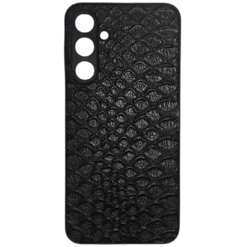 Samsung Galaxy A16 case Leather Crocodille Black — Bakı