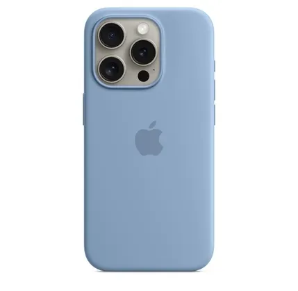 Çexol Apple iPhone 15 Pro Silicone Case with MagSafe - Winter Blue (MT1L3ZM/A) — Smart home