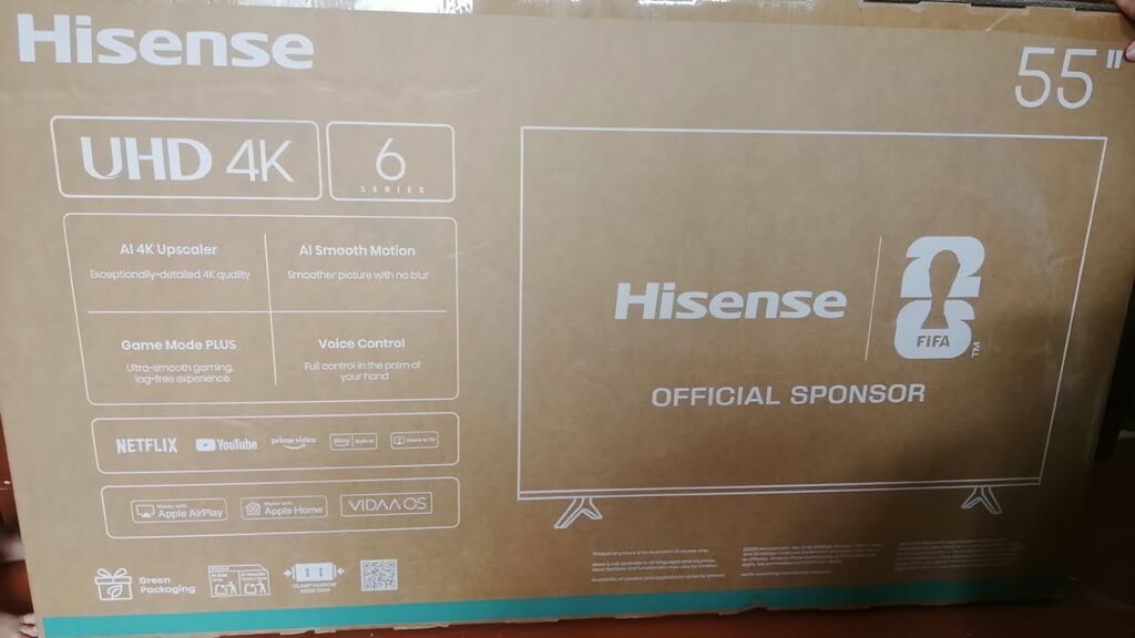 Hisense 55" UHD 4K Smart TV + Viper divar asqısı Məhsul — TV və Video, Digah (3)