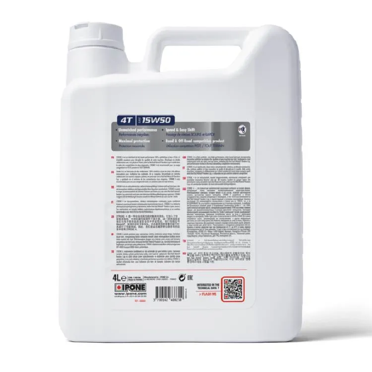 Motosiklet mühərrik yağı Ipone Stroke 4 15W50 - 4L (6) 800855 — Bakı