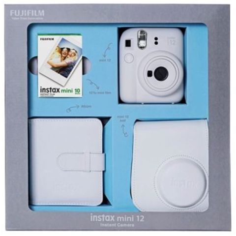 Fujifilm Instax Mini 12 Clay White Bundle Box — Bakı