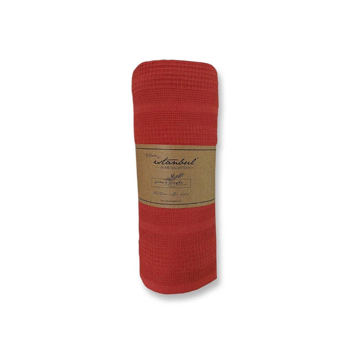 Yataq örtüyü İyiGecələr Pure Simple, iki nəfərlik, Kiremit (8681234936505) — Bakı