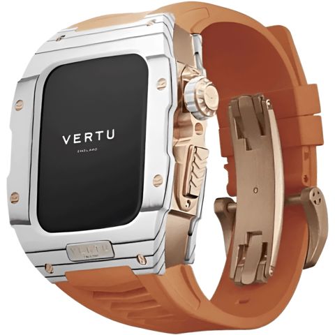 Smart saat Vertu Watch H1 SW-WG-004-02-HW Stainless Steel WG Orange Rubber — Bakı
