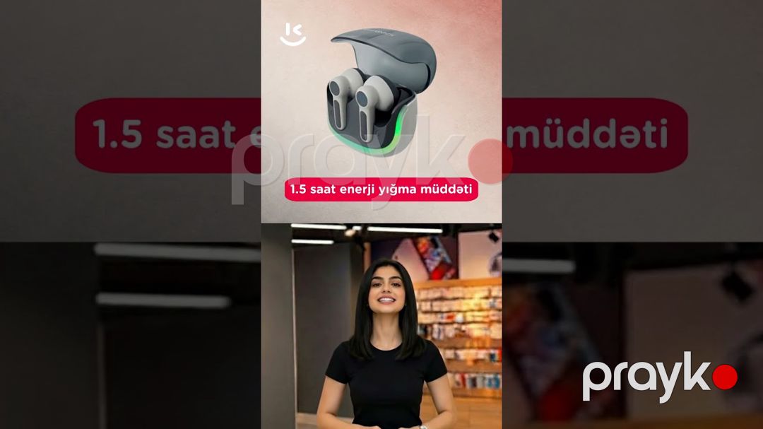 Qulaqlıq Euroacs SM-Vibe 3 ENC AQULAI859116 Grey — Simsiz qulaqlıqlar, Bakı (2)