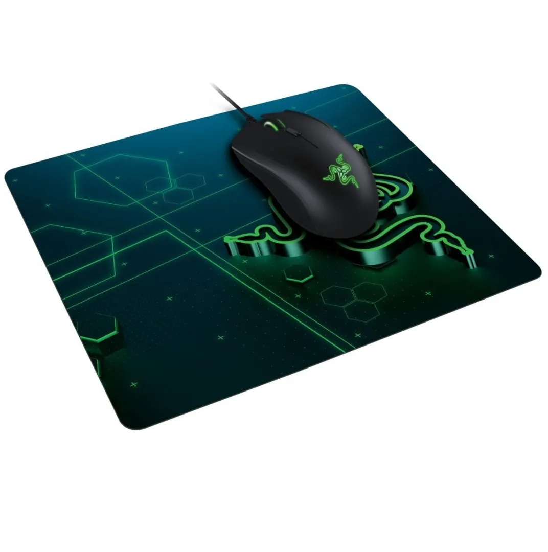 Kompüter siçan altlığı Razer Mouse Pad Goliathus Mobile S (215x270x1.5mm), black-green — Bakı