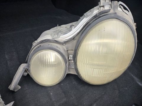 Mercedes W210 üçün orijinal Hella sağ ön sol ön far (bi-lampa, klassik — Bakı