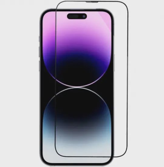 IPhone 15 Pro Max 5D Sticker Black Glass — Qoruyucu plivelər, Bakı