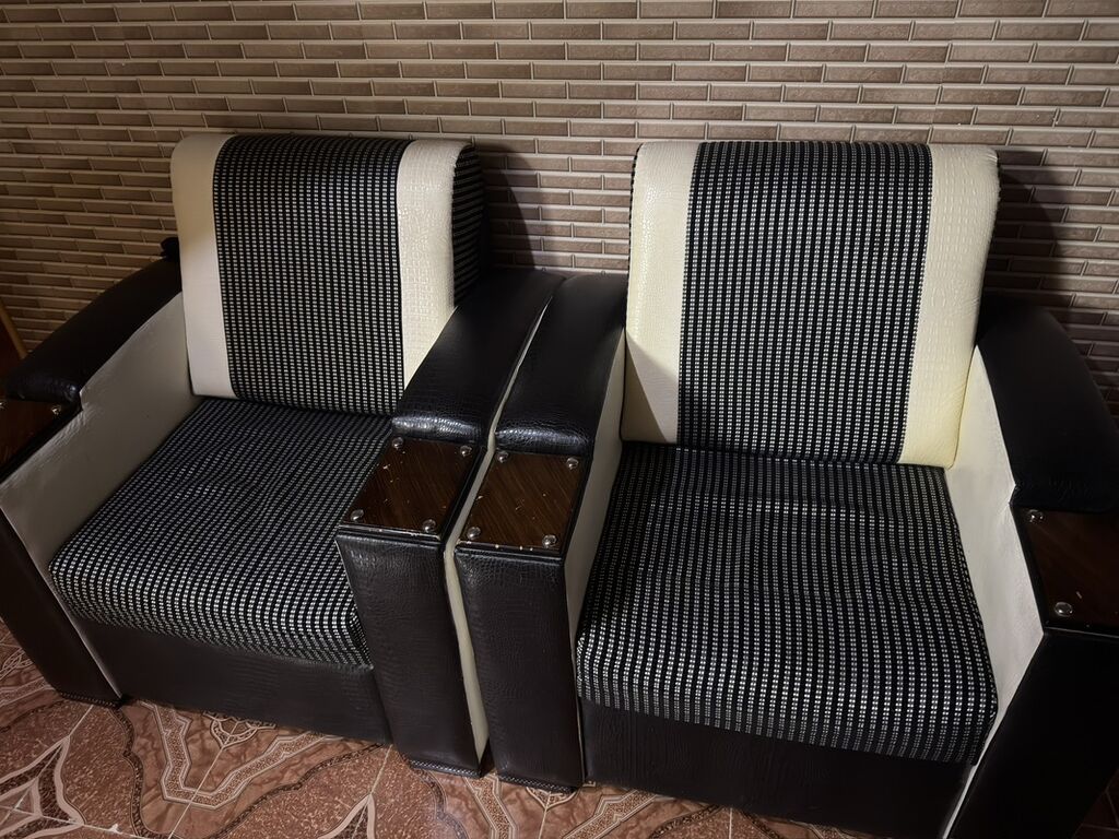 Qonaq otağı üçün dəst – 1 divan + 2 kreslo Temirle baqli vacib — Mebel, Digah (2)