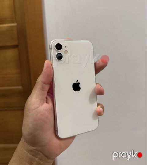IPhone 11, 128 GB, Ağ, Zəmanət, Simsiz şarj, Face ID