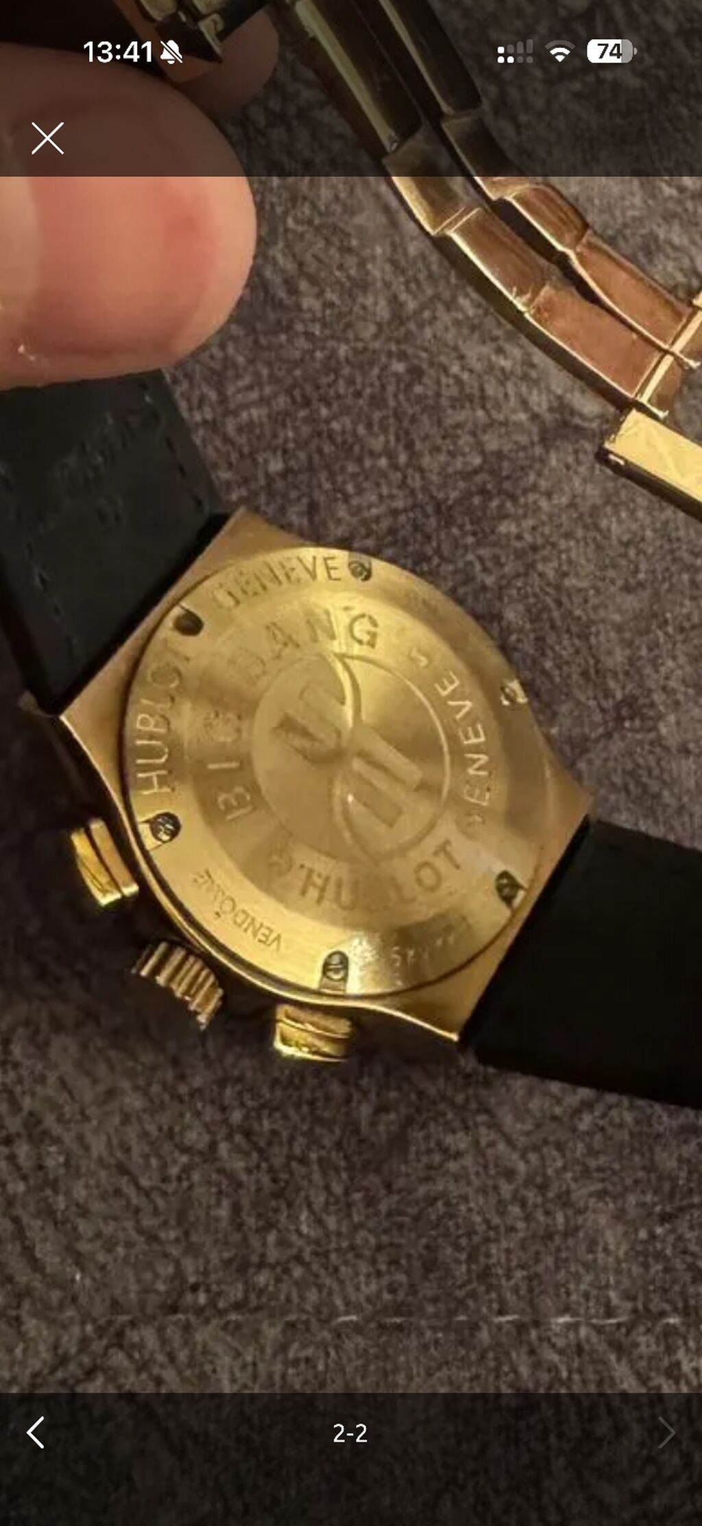 Hublot üslubunda qol saatı - Korpus: qızılı tonlu metal, ön bezel 6 — Qol saatları, Bakı (4)