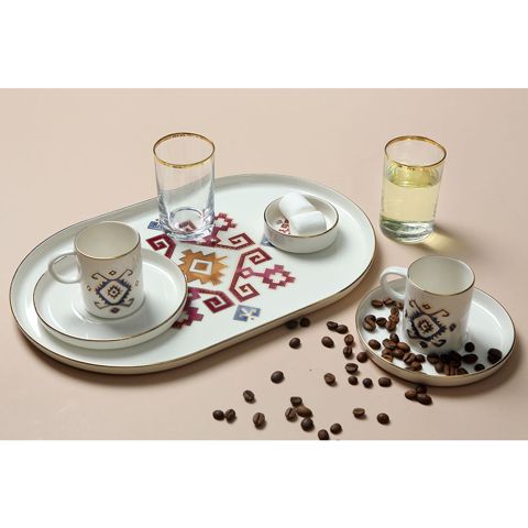 Qəhvə üçün fincan dəsti Porland Arabesque Desen5 8 parça 04ALM006576 — Bakı