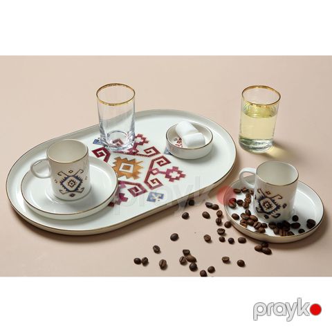 Qəhvə üçün fincan dəsti Porland Arabesque Desen5 8 parça 04ALM006576 — Bakı