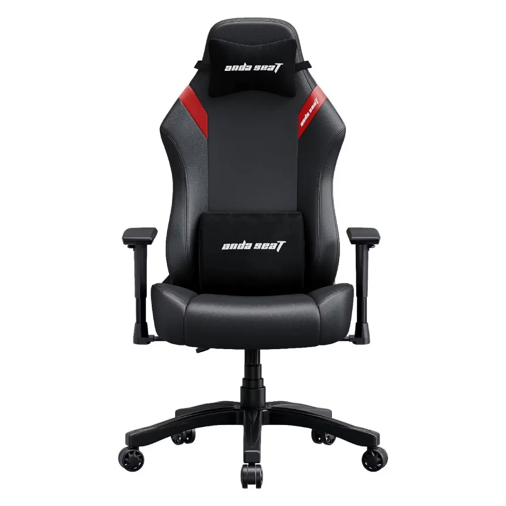 Oyun kreslosu AndaSeat Luna, PVC dəri örtüklü, qara-qırmızı (AD18-44-BR-PV) — Кресла