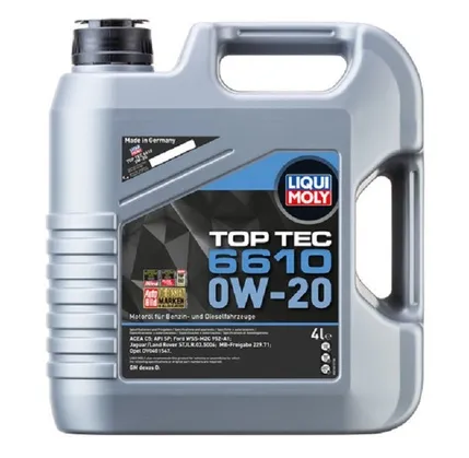 Avtomobil mühərrik yağı Liqui Moly Top Tec 6610 0W-20 4L (21661) — Bakı