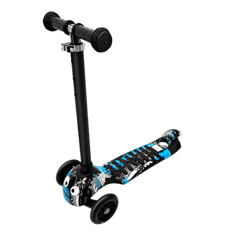 Scooter LH01 Cartoon Black&Blue