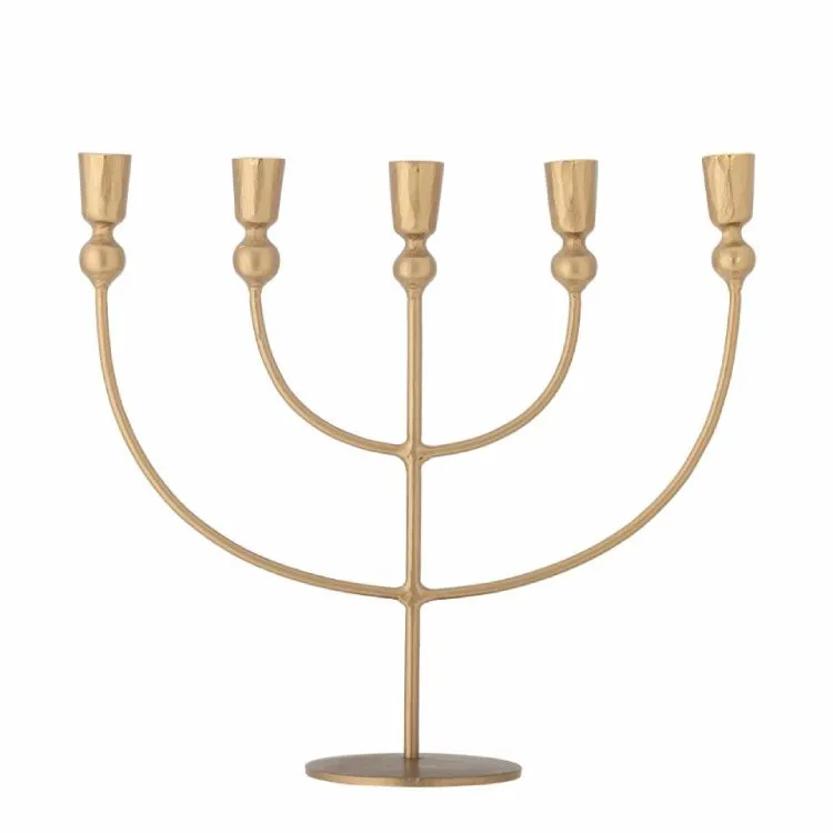 Şamdan Bloomingville Linka Metal Gold 35,5x31,5x11,5 sm — Bakı