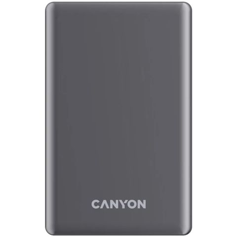 Power Bank Canyon OnPower 510 Slim Magsafe 10000 mAh Dark Grey PD20W — Bakı
