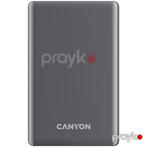 Power Bank Canyon OnPower 510 Slim Magsafe 10000 mAh Dark Grey PD20W — Bakı