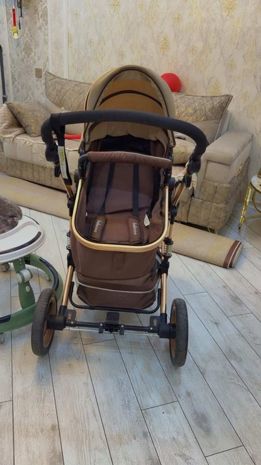 Çıxarıla bilən beşikli araba, İşlənmiş, Cins: Oğlan, Yaş: <1 ay — Arabalalar, Xırdalan (4)