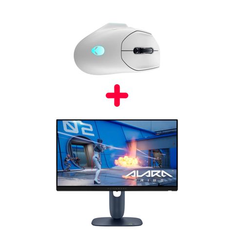 Monitor Dell Alienware 25 AW2525HM + Gaming mouse Dell Alienware AW620M Lunar Night — Bakı