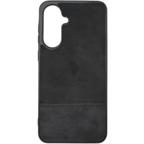 Samsung Galaxy A36 case Leather Polo U.S. Black — Bakı