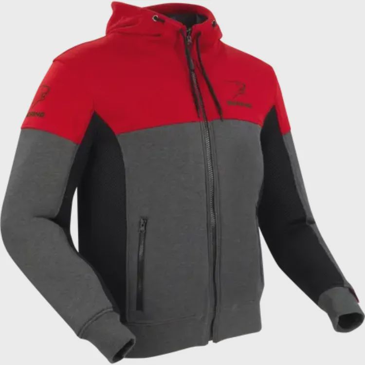 Gödəkçə berıng jacket hoodız vented (ce) BTB1691 anthracıte/red XL — Motosiklet geyimi, Bakı