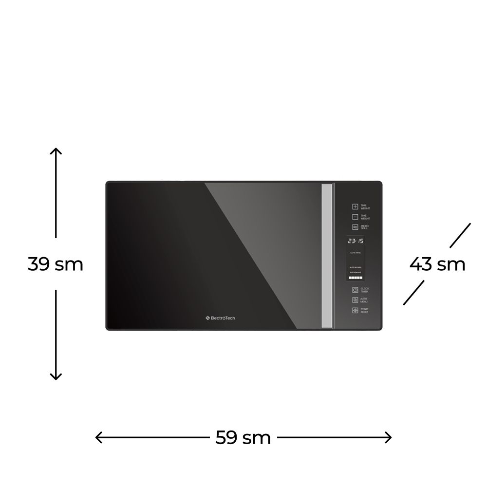 Mikrodalğalı soba Electrotech MW ET555-T3 Inox — Mətbəx texnikası, Bakı (3)