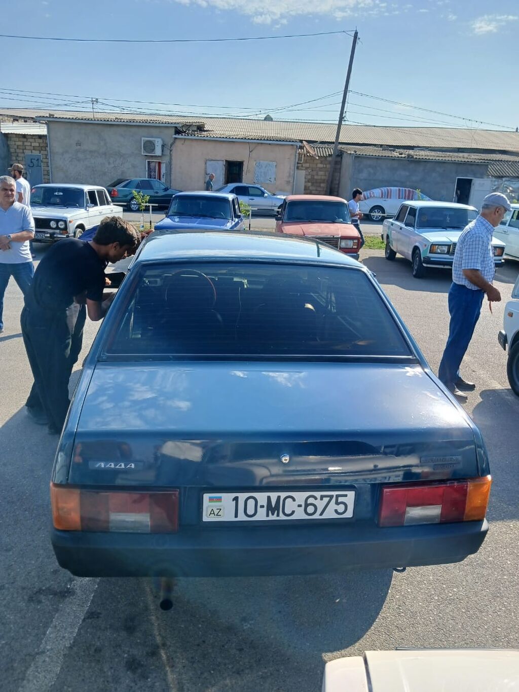 Lada Samara (21099) sedan - Kuzov: 4 qapılı sedan, mavi rəng — Avto, Xırdalan (4)