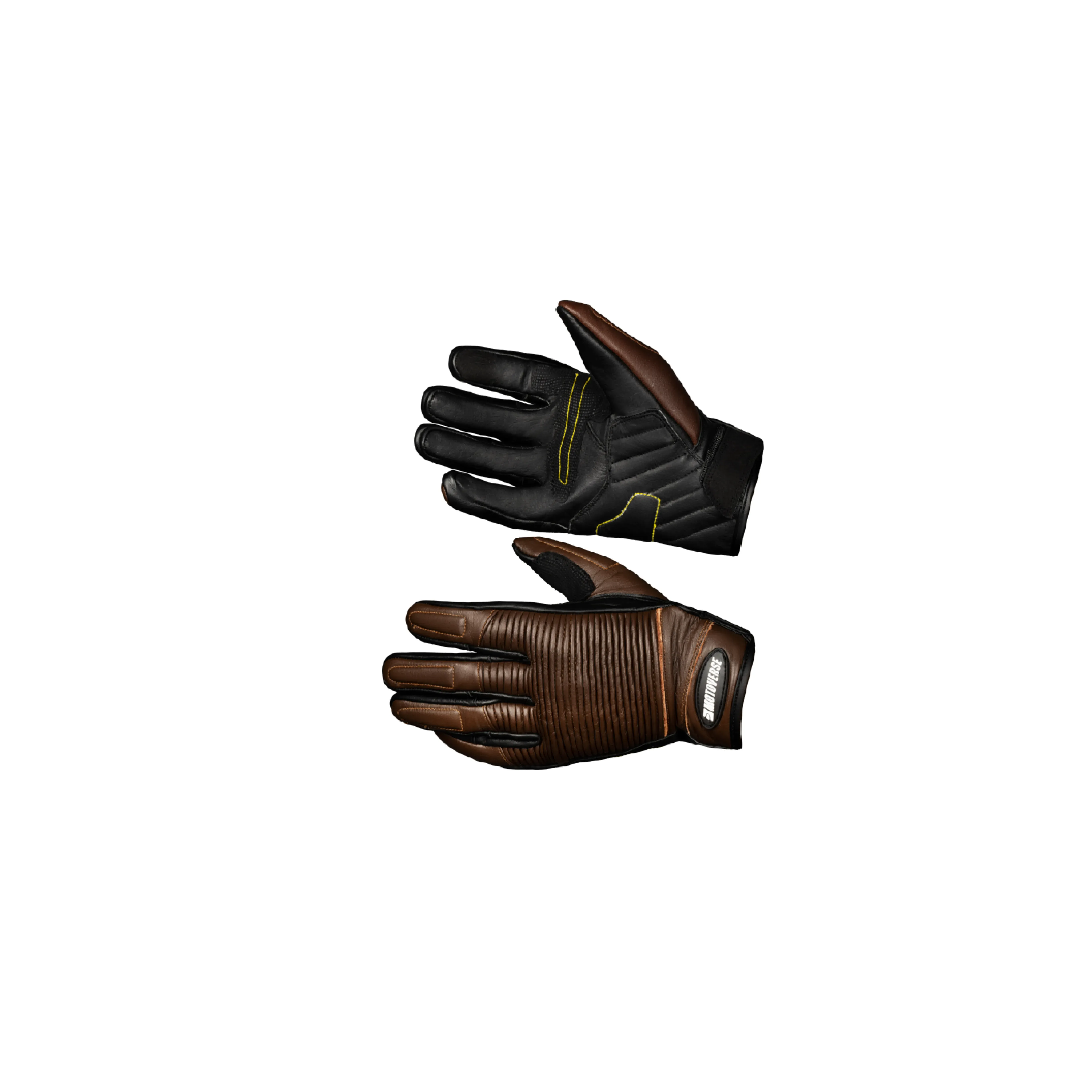 Əlcək Motoverse Road Kevlar, dəri, brown/black (XXL) — Мотоэкипировка