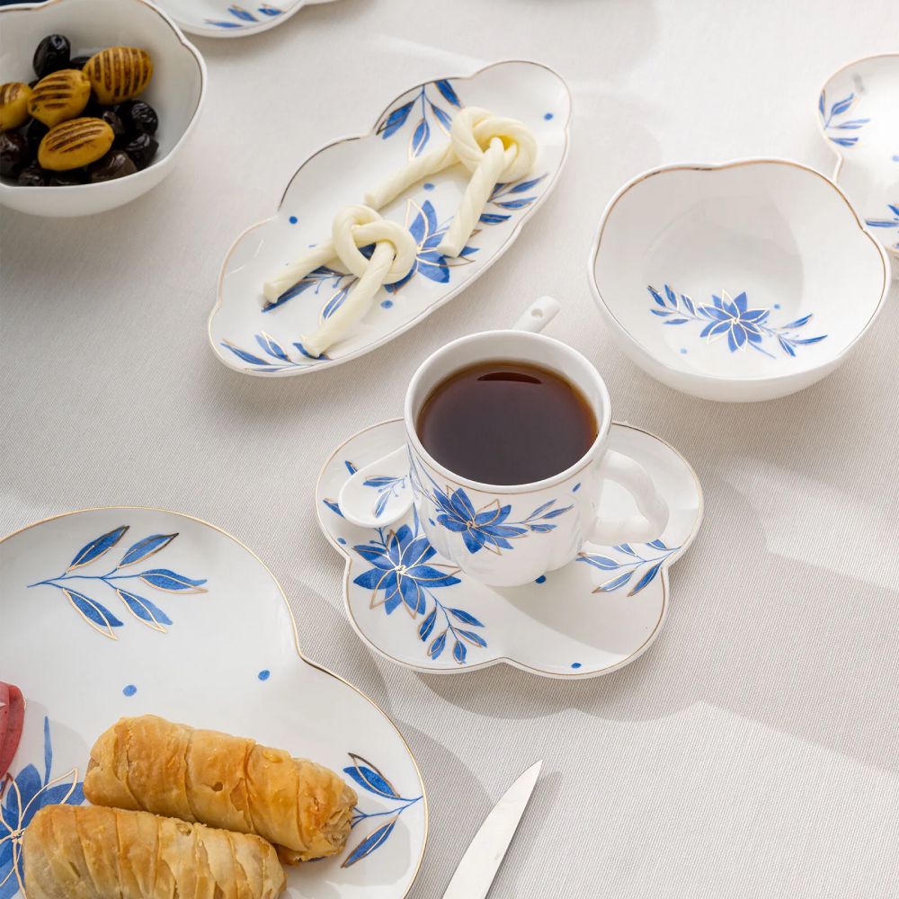 Səhər yeməyi dəsti Emsan Intense Blue 32 parça — Ev texnikası, Bakı (3)