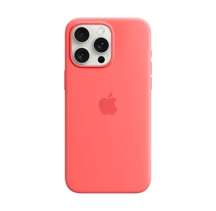 Çexol Apple iPhone 15 Pro Max Silikon Case with MagSafe - Guava (MT1V3ZM/A) — Bakı