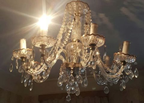 Çılçıraq, 6 lampa, Xrustal — Gəncə