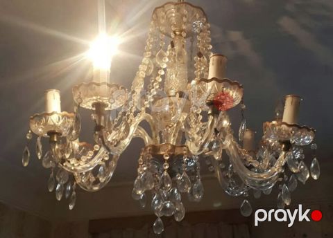 Çılçıraq, 6 lampa, Xrustal — Gəncə