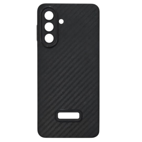 Samsung Galaxy A17 Hard case Leather Carbon Black — Bakı