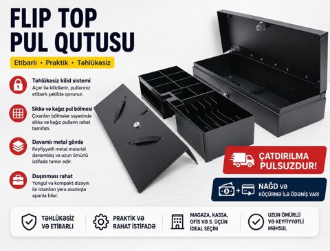 Kassa pul qutusu — Bakı