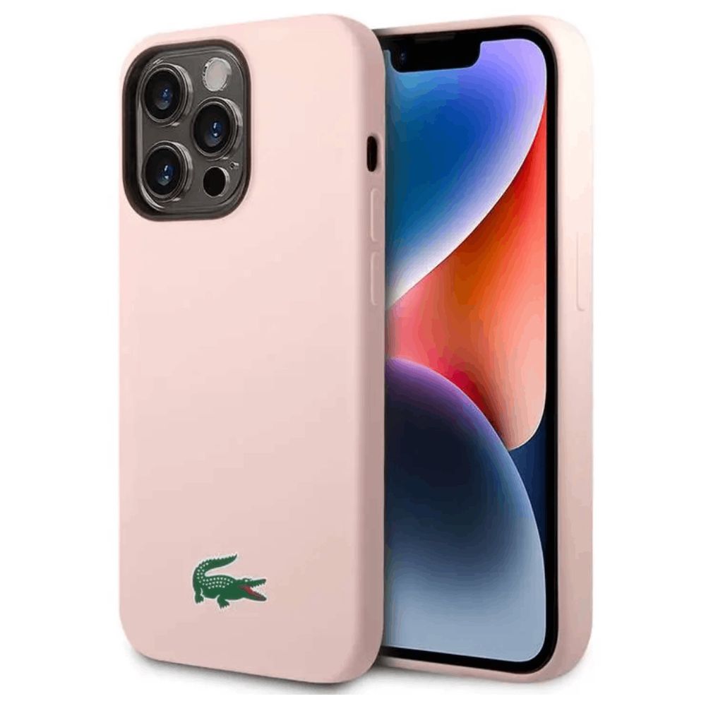 Qoruyucu örtük Lacoste MagSafe Silicone iPhone 15 Pro Max Pink LCHMP15XSLOI — Mallar, Bakı (2)