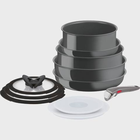 Tava və qazan dəsti Tefal Ingenio Ceramic Renew Böyük Set 11 Parça IND (2100129672) — Cookware