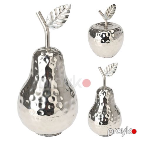 Dekor Koopman Apple Pear A68100590 11x9 sm Silver 1 ədəd