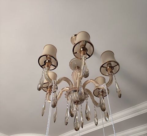 Çılçıraq, 6 lampa, Xrustal — Novxanı